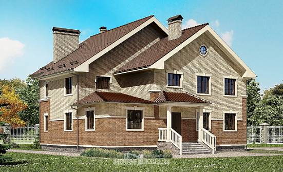 300-004-Л Проект двухэтажного дома, просторный коттедж из теплоблока Кировск | Проекты домов от House Expert