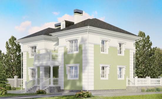 155-005-П Проект двухэтажного дома, классический коттедж из газобетона Кировск | Проекты домов от House Expert