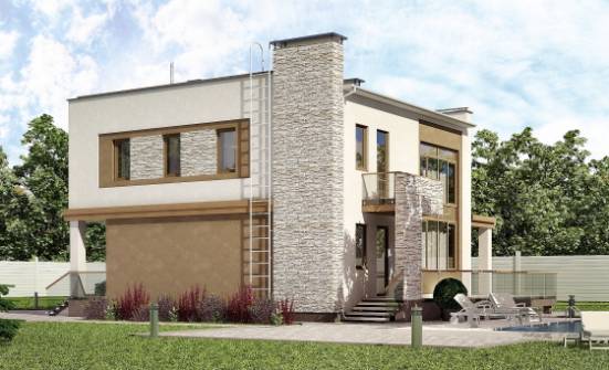 185-001-П Проект двухэтажного дома, просторный дом из бризолита СПб | Проекты домов от House Expert