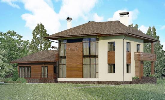 300-001-П Проект двухэтажного дома, большой загородный дом из кирпича Кингисепп | Проекты домов от House Expert