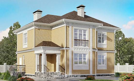 160-001-Л Проект двухэтажного дома, компактный дом из газосиликатных блоков Гатчина | Проекты домов от House Expert