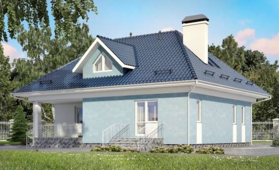 200-002-П Проект двухэтажного дома с мансардой, красивый загородный дом из твинблока Ивангород | Проекты домов от House Expert