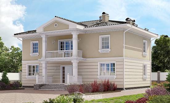 210-005-Л Проект двухэтажного дома, простой дом из поризованных блоков Приозерск | Проекты домов от House Expert