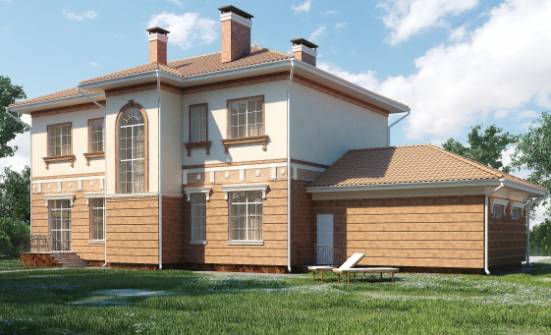 285-001-Л Проект двухэтажного дома, гараж, большой загородный дом из кирпича Ивангород | Проекты домов от House Expert