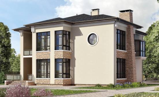 300-005-Л Проект двухэтажного дома, классический дом из кирпича Подпорожье | Проекты домов от House Expert