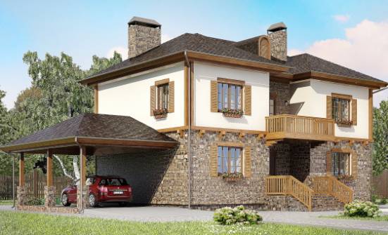 155-006-Л Проект двухэтажного дома, гараж, доступный домик из газосиликатных блоков Волхов | Проекты домов от House Expert