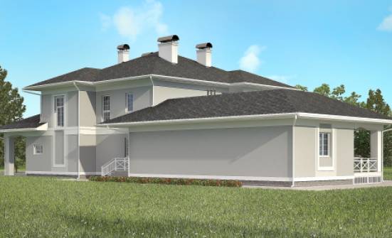360-001-П Проект двухэтажного дома, гараж, уютный загородный дом из кирпича Всеволожск | Проекты домов от House Expert