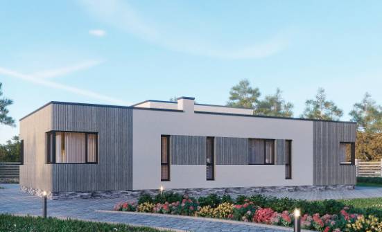 175-001-Л Проект одноэтажного дома, красивый дом из поризованных блоков Всеволожск | Проекты домов от House Expert