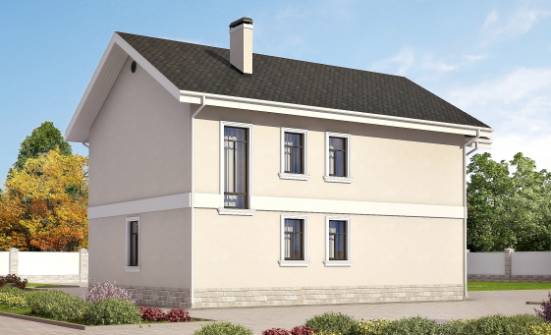 170-008-Л Проект двухэтажного дома, бюджетный дом из арболита Шлиссельбург | Проекты домов от House Expert