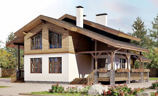 210-006-П Проект двухэтажного дома с мансардой, простой дом из кирпича Светогорск | Проекты домов от House Expert