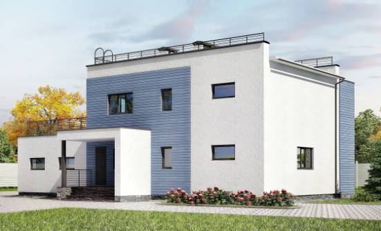 180-012-Л Проект двухэтажного дома и гаражом, красивый коттедж из кирпича Лодейное Поле | Проекты домов от House Expert
