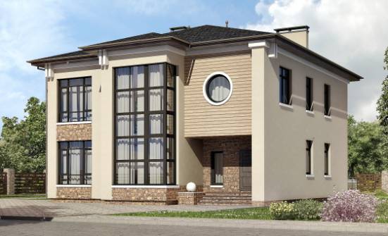 300-005-Л Проект двухэтажного дома, классический дом из кирпича Подпорожье | Проекты домов от House Expert
