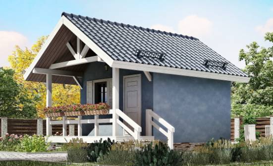 020-001-П Проект одноэтажного дома, современный дом из дерева Луга | Проекты одноэтажных домов от House Expert