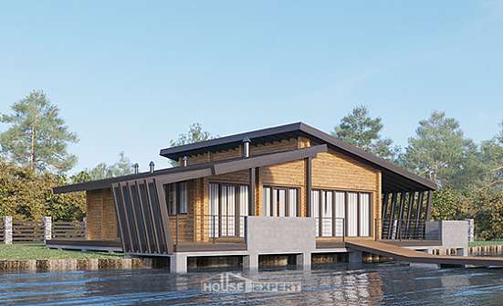 100-007-П Проект бани из дерева Волхов | Проекты домов от House Expert