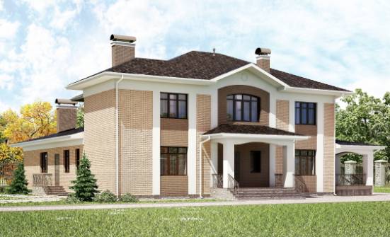 520-001-П Проект трехэтажного дома, огромный домик из поризованных блоков Сосновый Бор | Проекты домов от House Expert