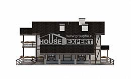 250-002-Л Проект двухэтажного дома с мансардой и гаражом, просторный домик из кирпича Кировск, House Expert