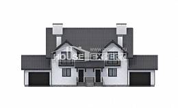 290-003-П Проект двухэтажного дома мансардой, современный загородный дом из пеноблока Сосновый Бор, House Expert