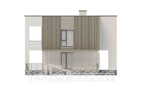150-017-П Проект двухэтажного дома, уютный загородный дом из пеноблока Тихвин, House Expert