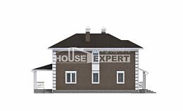 185-002-П Проект двухэтажного дома, красивый дом из поризованных блоков Лодейное Поле, House Expert