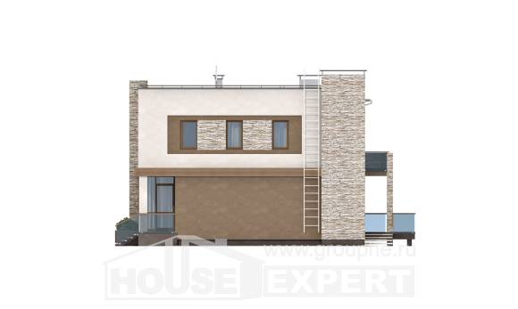 185-001-П Проект двухэтажного дома, просторный дом из бризолита, Всеволожск
