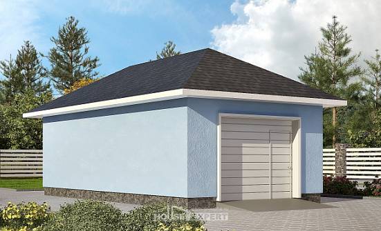 040-001-Л Проект гаража из блока Пикалево | Проекты домов от House Expert