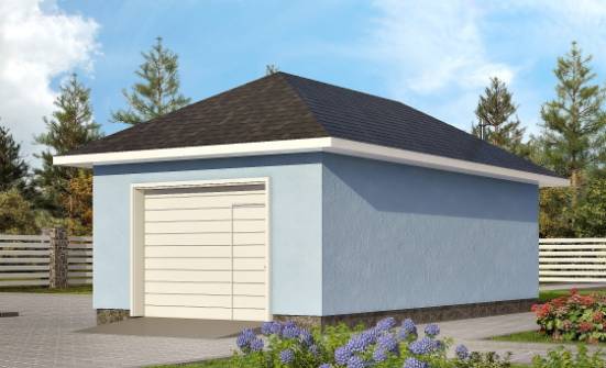 040-001-Л Проект гаража из блока Пикалево | Проекты домов от House Expert