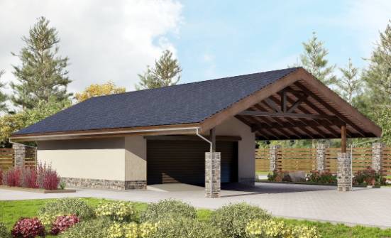 060-005-П Проект гаража из кирпича Сосновый Бор | Проекты домов от House Expert