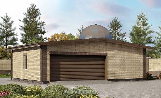 075-001-Л Проект гаража из кирпича Сланцы | Проекты домов от House Expert