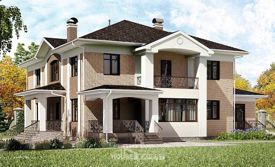 520-001-П Проект трехэтажного дома, огромный домик из поризованных блоков Сосновый Бор | Проекты домов от House Expert