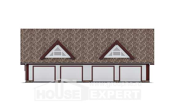 145-002-Л Проект гаража из твинблока Лодейное Поле, House Expert